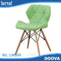 2016 cheap chair leather chair with wood legs